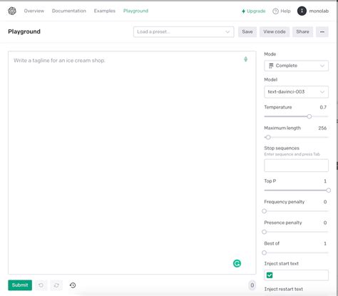 beta openai.com/playground|API Platform .